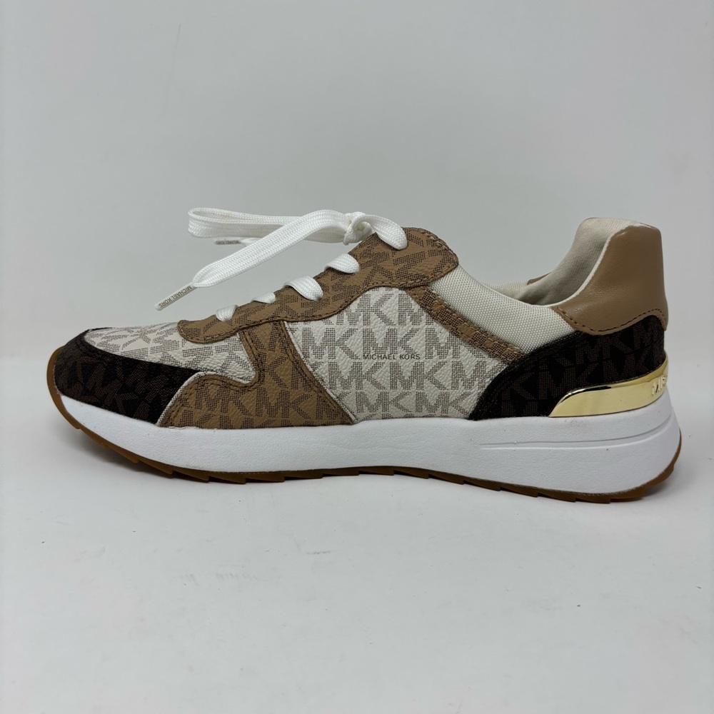 MICHAEL Michael Kors All Over Logo Print Sneakers Size 7.5 - Picture 3 of 12